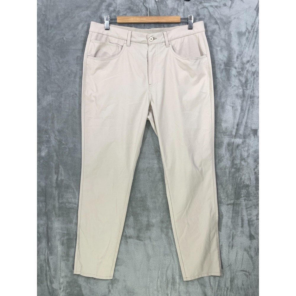 FootJoy Performance Golf Pants Men's 34x32 Stretch Lightweight Beige Trousers